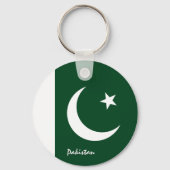 Pakistaanse vlag en Pakistaanse vakantie, reizen/s Sleutelhanger (Achterkant)