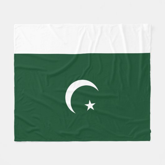 Pakistaanse vlag fleece deken (Voorkant (Horizontaal))