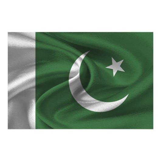 Pakistaanse vlag foto afdruk (Voorkant)
