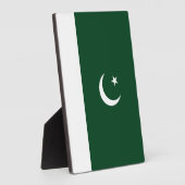 Pakistaanse vlag fotoplaat (Zijkant)