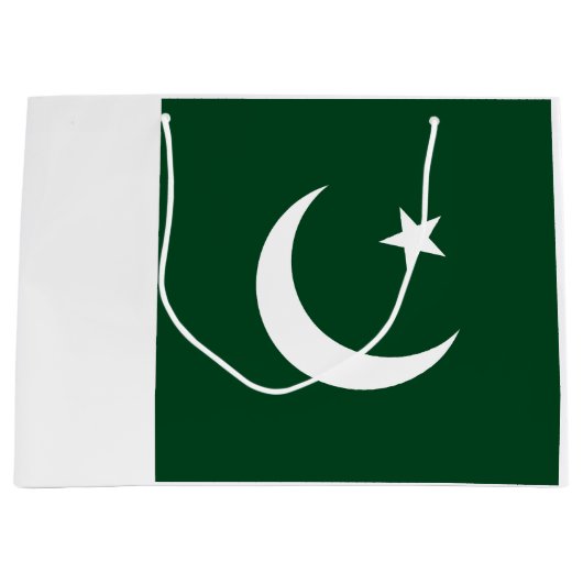 Pakistaanse vlag groot cadeauzakje (Voorkant)
