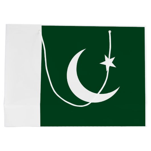 Pakistaanse vlag groot cadeauzakje (Achterkant)