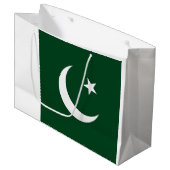 Pakistaanse vlag groot cadeauzakje (Voorkant Gekanteld)