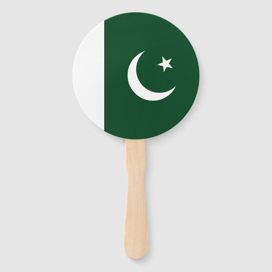 Pakistaanse vlag handwaaier (Voorkant)