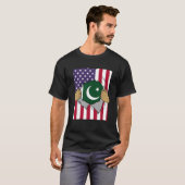 Pakistaanse vlag in me thuispride Pakistani Ameri T-shirt (Voorkant volledig)