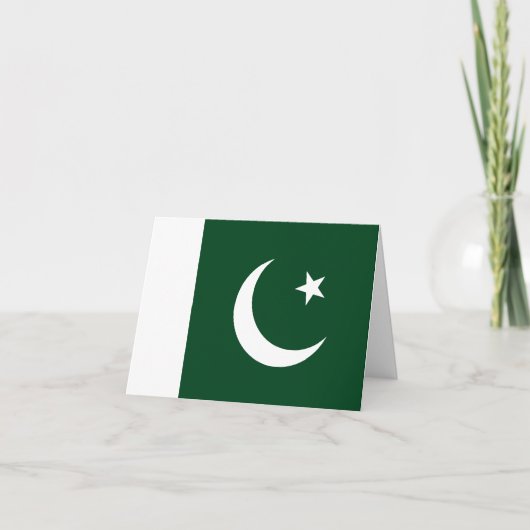 Pakistaanse vlag kaart (Voorkant)
