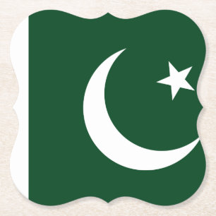 Pakistaanse vlag kartonnen onderzetters