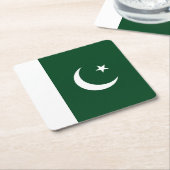 Pakistaanse vlag kartonnen onderzetters (Schuin)