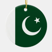 Pakistaanse vlag keramisch ornament (Voorkant)