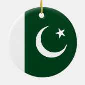 Pakistaanse vlag keramisch ornament (Achterkant)