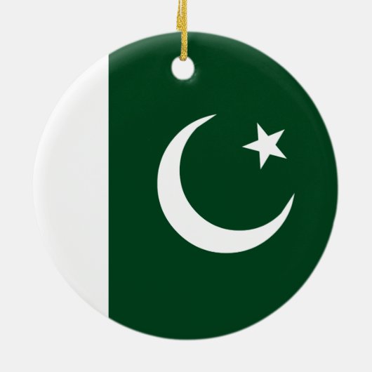 Pakistaanse vlag keramisch ornament (Achterkant)