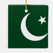 Pakistaanse vlag keramisch ornament (Achterkant)