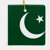 Pakistaanse vlag keramisch ornament (Voorkant)