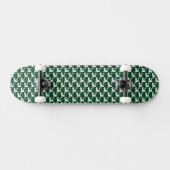 Pakistaanse vlag kleuren harten patroon patriottis persoonlijk skateboard (Horizontaal)