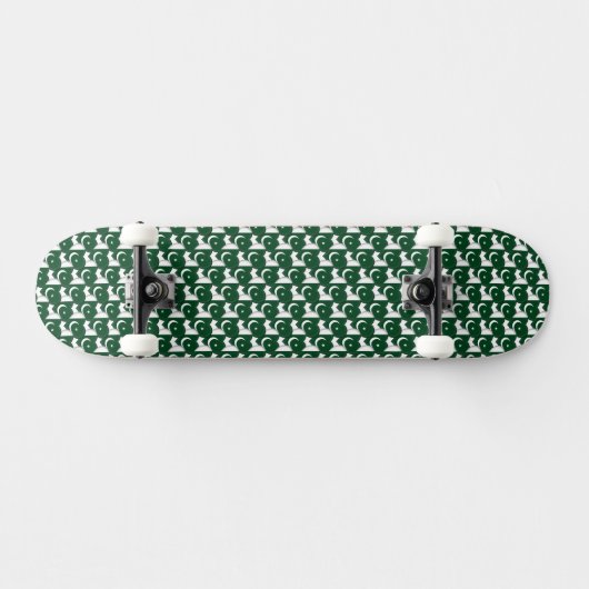 Pakistaanse vlag kleuren harten patroon patriottis persoonlijk skateboard (Horizontaal)