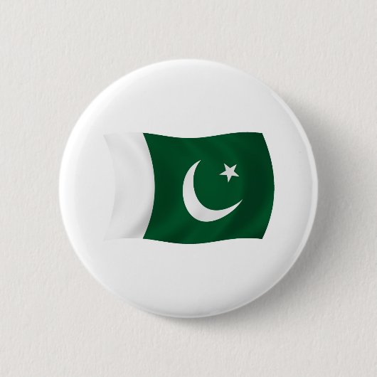 Pakistaanse Vlag Knop Ronde Button 5,7 Cm (Voorkant)