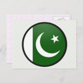 Pakistaanse vlag - kwaliteitscampagne briefkaart (Voorkant / Achterkant)
