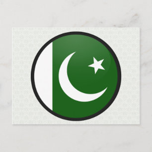 Pakistaanse vlag - kwaliteitscampagne briefkaart