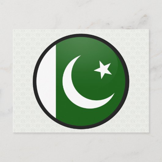 Pakistaanse vlag - kwaliteitscampagne briefkaart (Voorkant)
