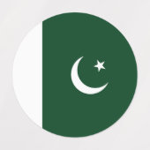 Pakistaanse vlag labels (Design 2)