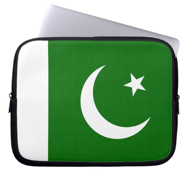 Pakistaanse vlag laptop sleeve (Voorkant)