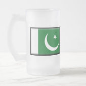 Pakistaanse vlag matglas bierpul (Links)