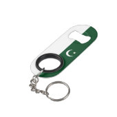 Pakistaanse vlag mini flessenopener (Achterkant Gekanteld)