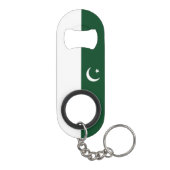 Pakistaanse vlag mini flessenopener (Achterkant)