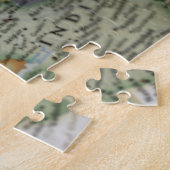 Pakistaanse vlag op kaart legpuzzel (Zijkant)