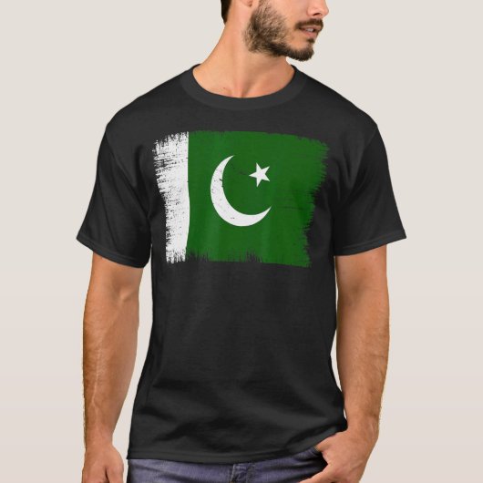  Pakistaanse vlag Pakistaanse Onafhankelijkheidsda T-shirt (Voorkant)