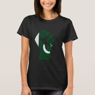 Pakistaanse Vlag Pakistaanse Roots Handfist Pakist T-shirt