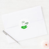 Pakistaanse vlag Pakistan Onafhankelijkheidsdag Ronde Sticker (Envelop)