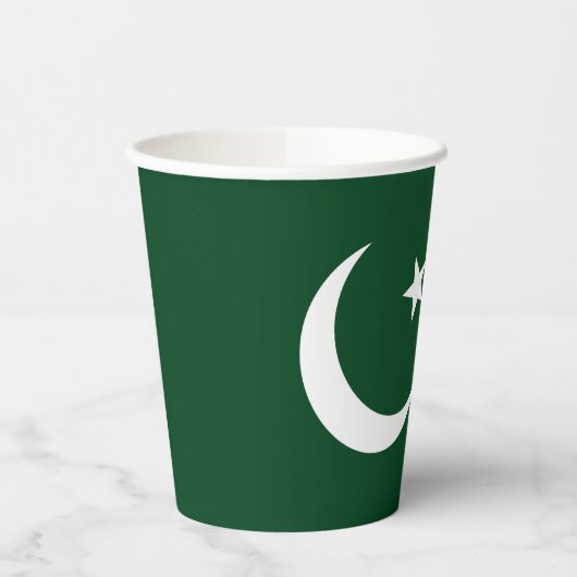 Pakistaanse vlag papieren bekers (Links)