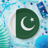 Pakistaanse vlag papieren bordje (Feest)