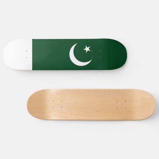 Pakistaanse vlag persoonlijk skateboard (Horizontaal)