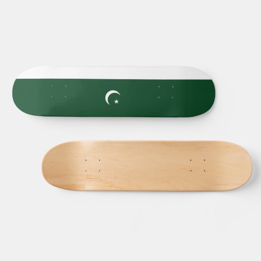 Pakistaanse vlag persoonlijk skateboard (Horizontaal)