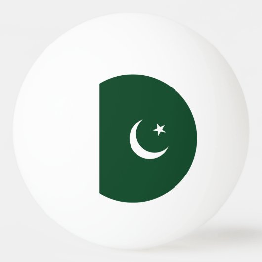 Pakistaanse vlag pingpongbal (Voorkant)