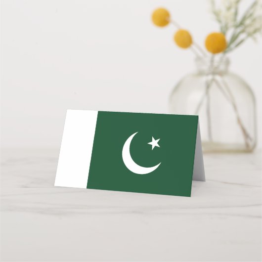 Pakistaanse vlag plaatskaartje (Voorkant)