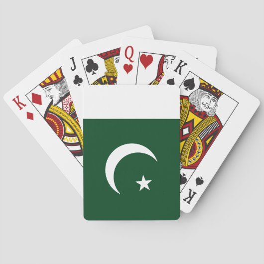 Pakistaanse vlag pokerkaarten (Achterkant)