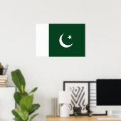Pakistaanse vlag poster (Thuiskantoor)
