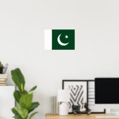 Pakistaanse vlag poster (Thuiskantoor)