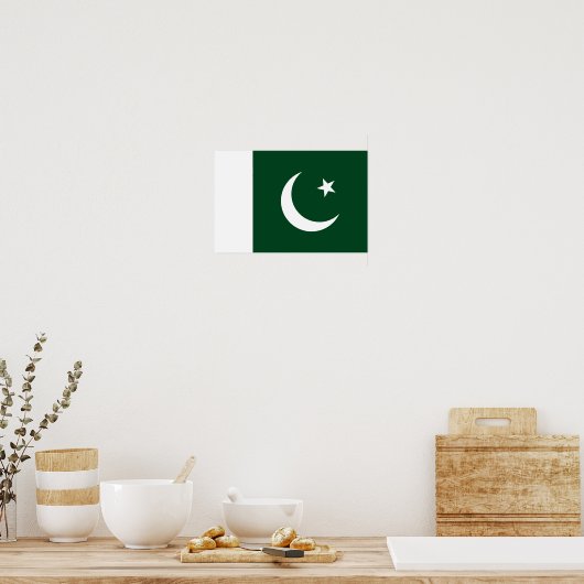 Pakistaanse vlag poster (Keuken)
