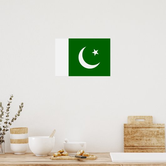 Pakistaanse vlag poster (Keuken)