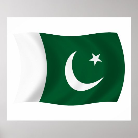 Pakistaanse Vlag Poster Afdruk (Voorkant)