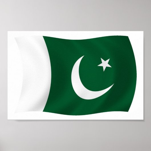 Pakistaanse Vlag Poster Print (Voorkant)