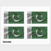 Pakistaanse vlag rechthoekige sticker (Vel)