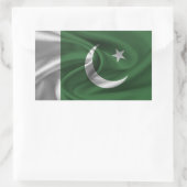 Pakistaanse vlag rechthoekige sticker (Tas)