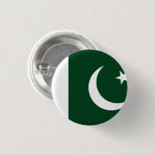Pakistaanse vlag ronde button 3,2 cm (Voorkant /achterkant)
