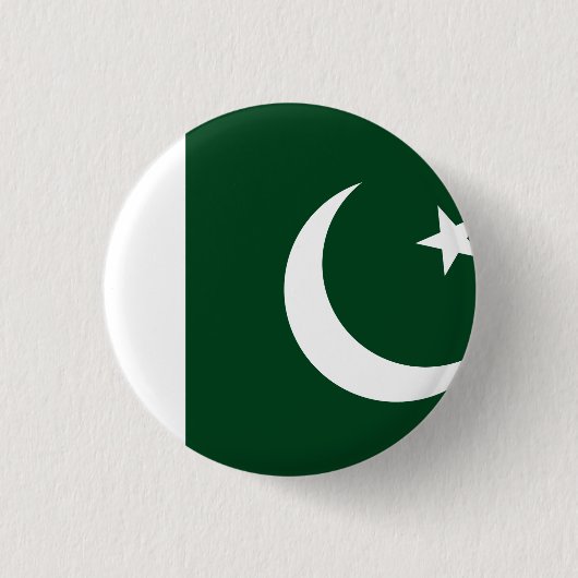 Pakistaanse vlag ronde button 3,2 cm (Voorkant)