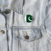Pakistaanse vlag ronde button 3,2 cm (In situ)
